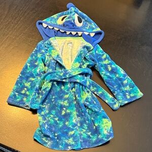 Blue and Green Monster Kids Swim Robe
